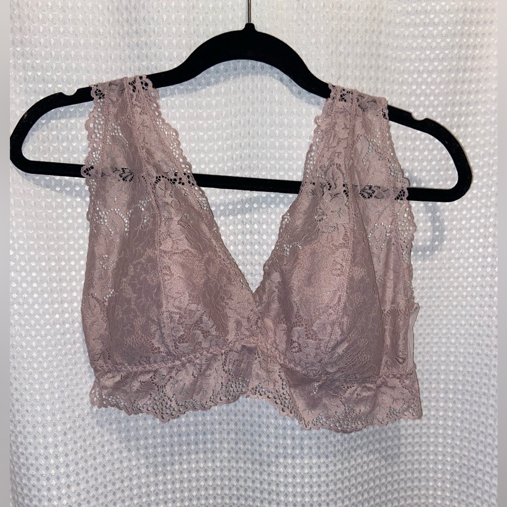 Blumind soft pink stretchy Lace bralette size XL NWT - Picture 2 of 11